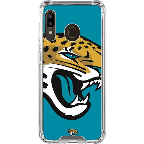 NFL Jacksonville Jaguars Large Logo Galaxy A30 Clear Case