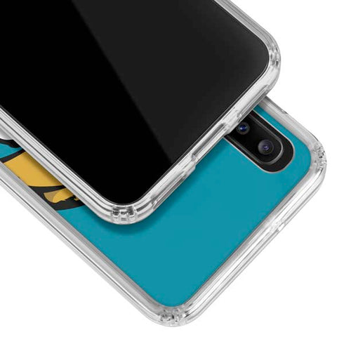 NFL Jacksonville Jaguars Large Logo Galaxy A30 Clear Case