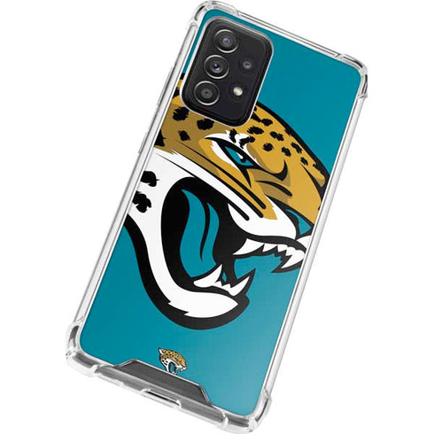 NFL Jacksonville Jaguars Large Logo Galaxy A52 5G Clear Case