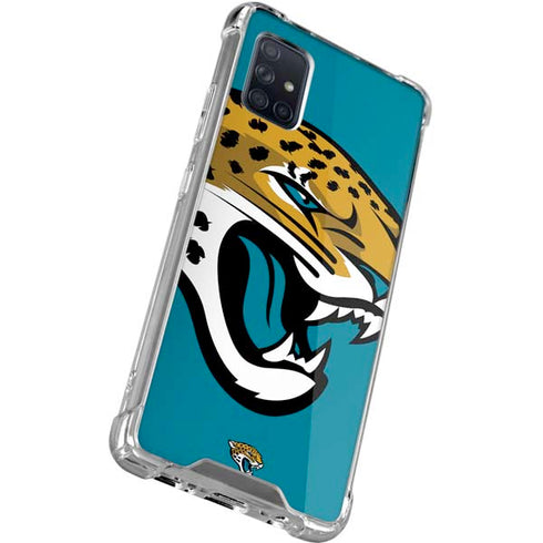 NFL Jacksonville Jaguars Large Logo Galaxy A71 5G Clear Case