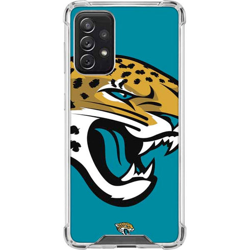 NFL Jacksonville Jaguars Large Logo Galaxy A72 5G Clear Case
