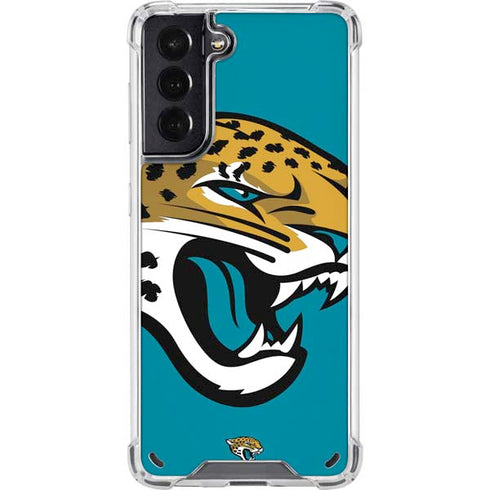 NFL Jacksonville Jaguars Large Logo Galaxy S21 5G Clear Case