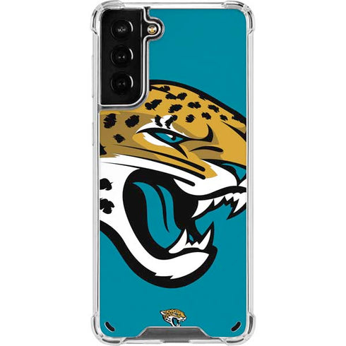 NFL Jacksonville Jaguars Large Logo Galaxy S21 Plus 5G Clear Case