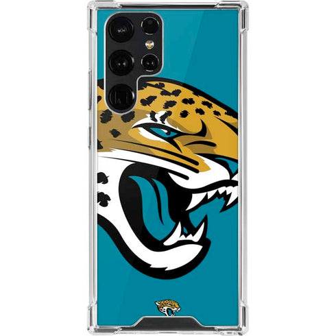 NFL Jacksonville Jaguars Large Logo Galaxy S22 Ultra Clear Case