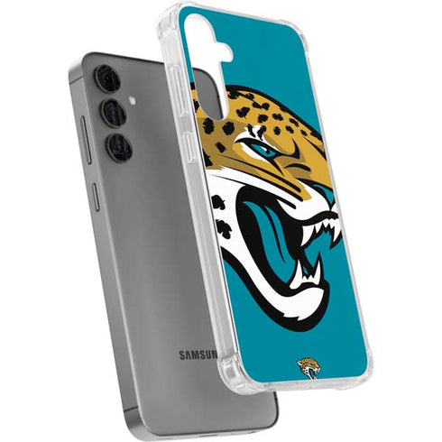 NFL Jacksonville Jaguars Large Logo Galaxy S24 Plus Clear Case