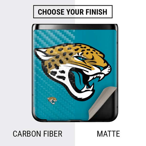 NFL Jacksonville Jaguars Large Logo Galaxy Z Flip Skin