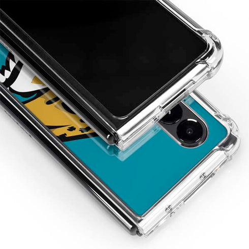 NFL Jacksonville Jaguars Large Logo Galaxy Z Fold4 5G Clear Case