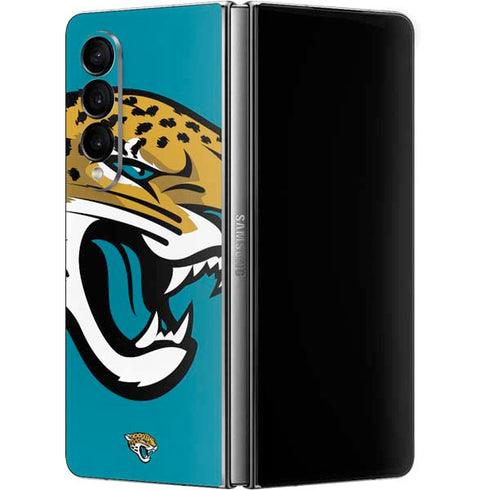 NFL Jacksonville Jaguars Large Logo Galaxy Z Fold4 5G Skin