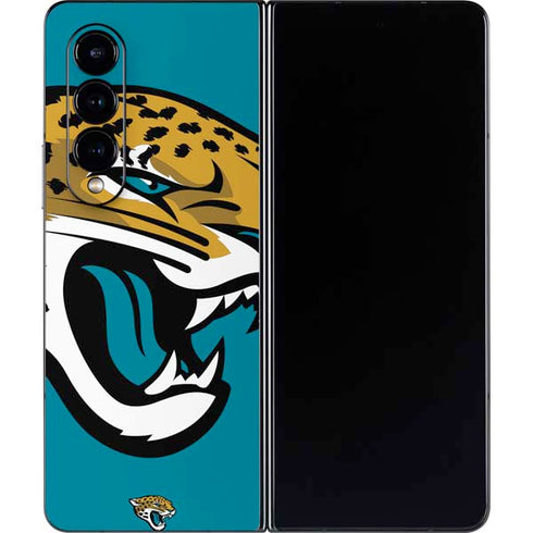 NFL Jacksonville Jaguars Large Logo Galaxy Z Fold4 5G Skin