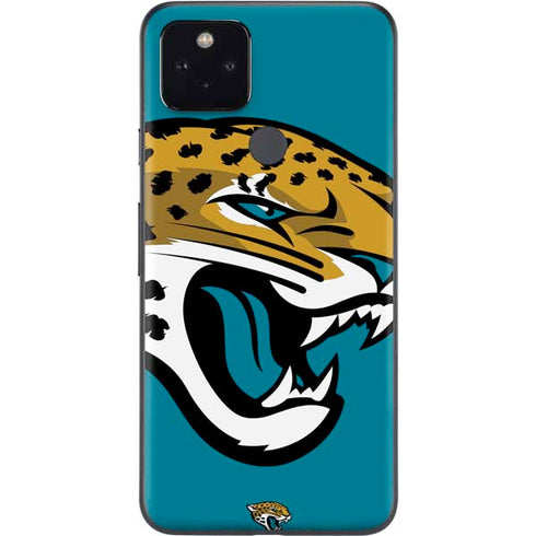 NFL Jacksonville Jaguars Large Logo Google Pixel 5a Skin