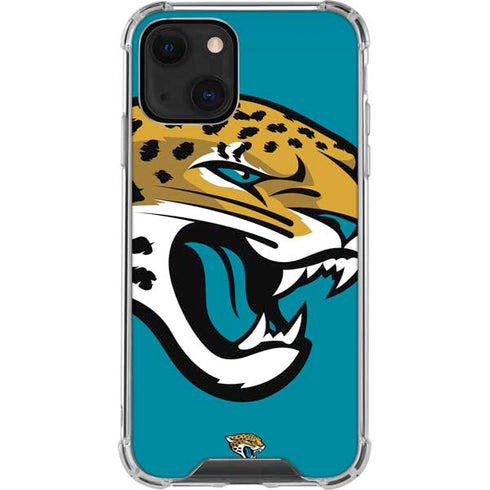 NFL Jacksonville Jaguars Large Logo iPhone 13 Mini Clear Case