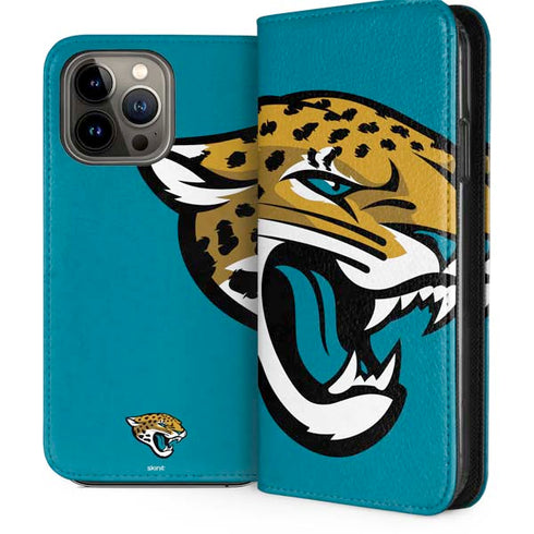 NFL Jacksonville Jaguars Large Logo iPhone 13 Pro Max Folio Case