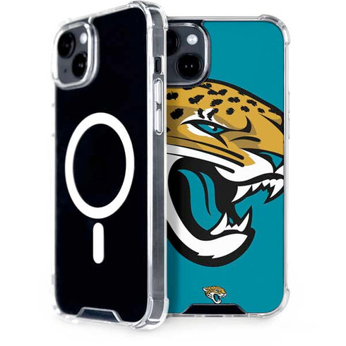 NFL Jacksonville Jaguars Large Logo iPhone 15 Plus MagSafe Case