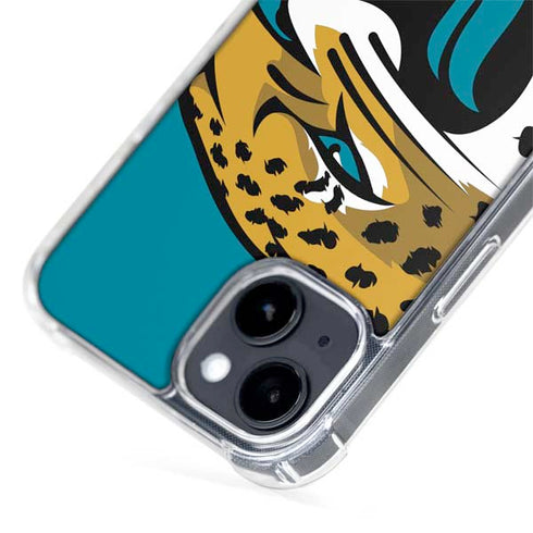 NFL Jacksonville Jaguars Large Logo iPhone 15 Plus MagSafe Case