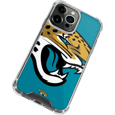 NFL Jacksonville Jaguars Large Logo iPhone 14 Pro Clear Case