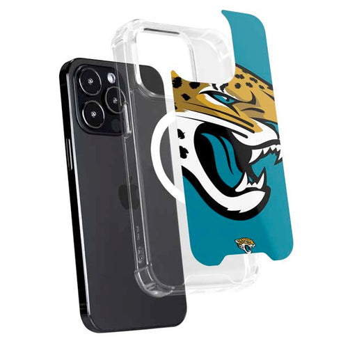 NFL Jacksonville Jaguars Large Logo iPhone 15 Pro MagSafe Case