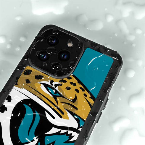 NFL Jacksonville Jaguars Large Logo iPhone 14 Pro Max Waterproof Case