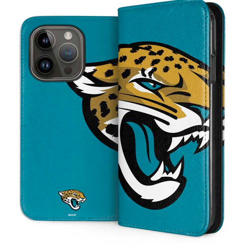 NFL Jacksonville Jaguars Large Logo iPhone 15 Pro Folio Case
