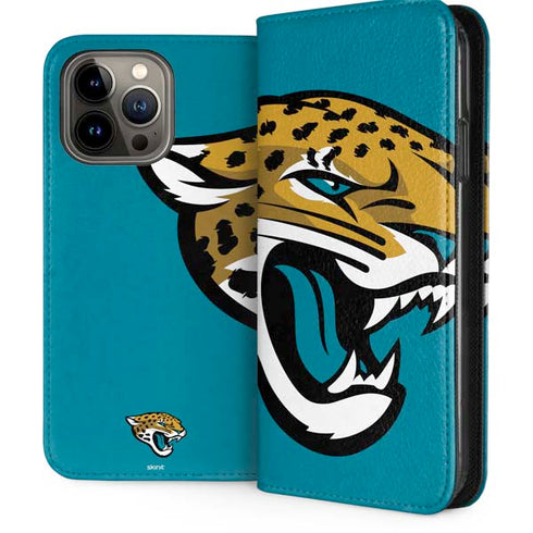 NFL Jacksonville Jaguars Large Logo iPhone 15 Pro Max Folio Case