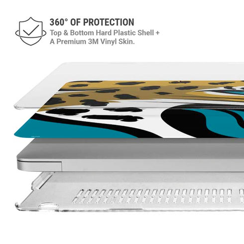 NFL Jacksonville Jaguars Large Logo MacBook Air 15in (2023-2025) Case plus Skin