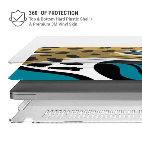 NFL Jacksonville Jaguars Large Logo MacBook Pro 16in (2021-25) Case plus Skin