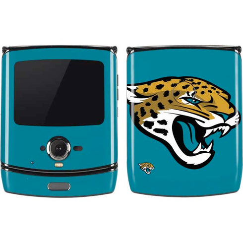 NFL Jacksonville Jaguars Large Logo Motorola RAZR Skin