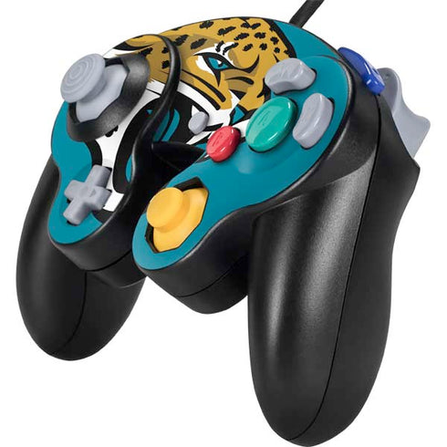 NFL Jacksonville Jaguars Large Logo Nintendo GameCube Controller Skin