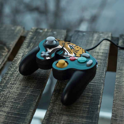 NFL Jacksonville Jaguars Large Logo Nintendo GameCube Controller Skin