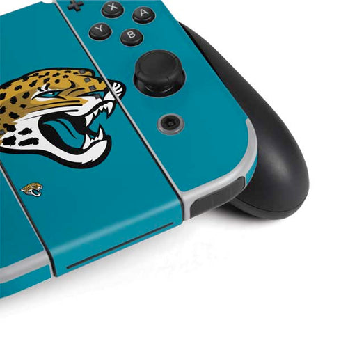 NFL Jacksonville Jaguars Large Logo Nintendo Switch OLED (2021) Skin