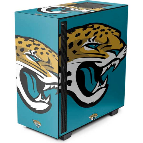 NFL Jacksonville Jaguars Large Logo NZXT H510 Compact ATX Mid-Tower Case Skin
