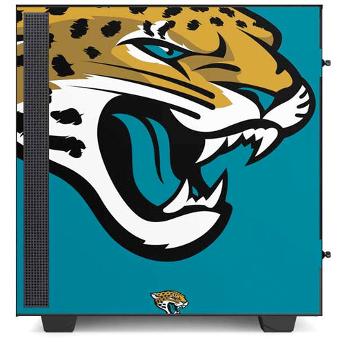 NFL Jacksonville Jaguars Large Logo NZXT H510 Compact ATX Mid-Tower Case Skin