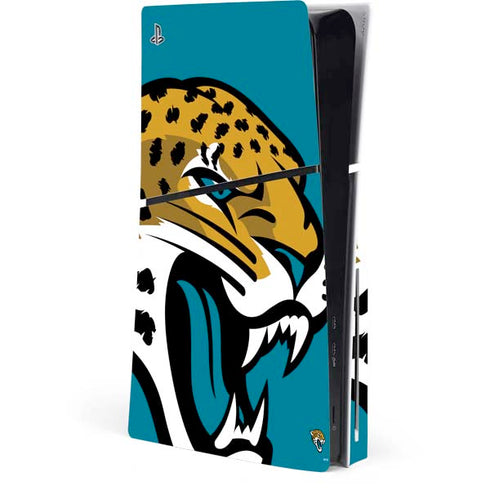 NFL Jacksonville Jaguars Large Logo PS5 Slim Disk Console Skin