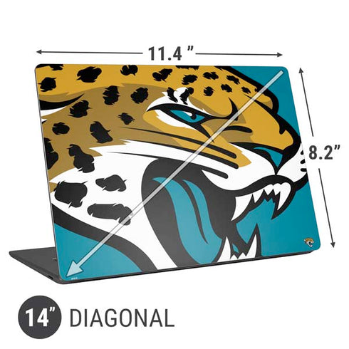 NFL Jacksonville Jaguars Large Logo Universal Laptop 14in (11.4 x 8.2in) Skin