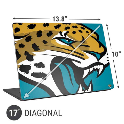 NFL Jacksonville Jaguars Large Logo Universal Laptop 17in (13.8 x 10in) Skin