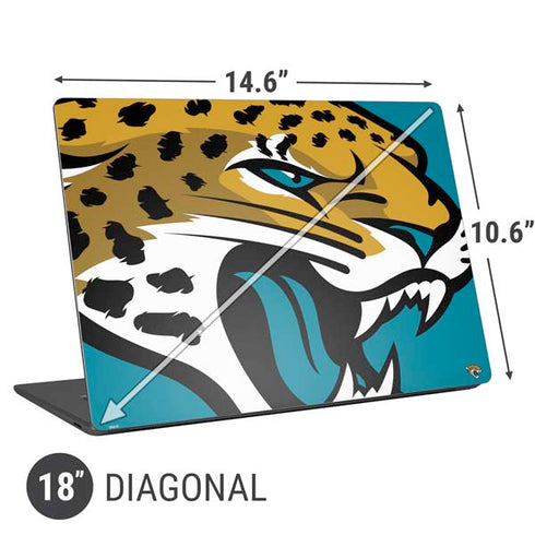 NFL Jacksonville Jaguars Large Logo Universal Laptop 18in (14.6 x 10.6in) Skin