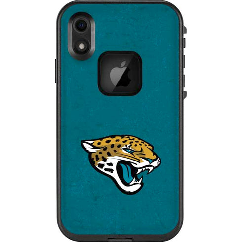 NFL Jacksonville Jaguars Teal Distressed LifeProof Fre iPhone Skin