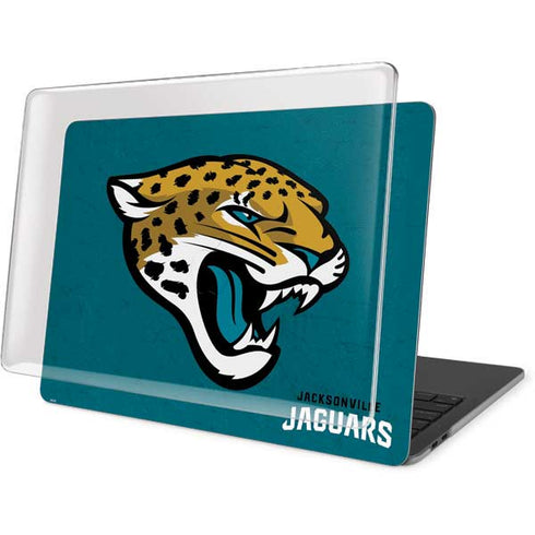 NFL Jacksonville Jaguars Teal Distressed MacBook Pro 16in (2019-20) Case plus Skin