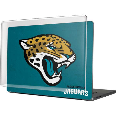 NFL Jacksonville Jaguars Teal Distressed MacBook Pro 16in (2021-25) Case plus Skin