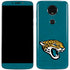 NFL Jacksonville Jaguars Teal Distressed Moto E5 Plus Skin