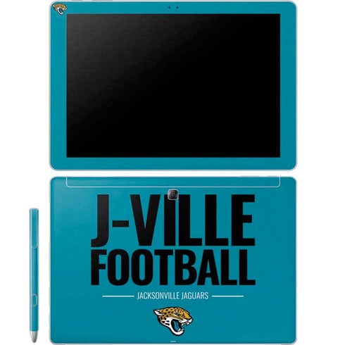NFL Jacksonville Jaguars Team Motto Galaxy Book 12in Skin