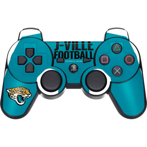 NFL Jacksonville Jaguars Team Motto PS3 Dual Shock wireless controller Skin