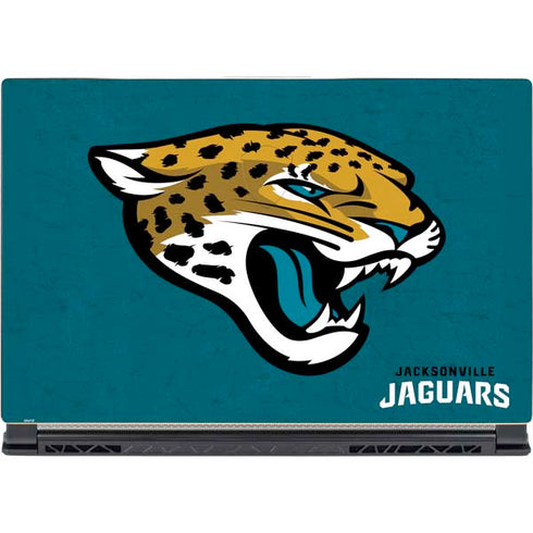 NFL Jacksonville Jaguars Teal Distressed MSI GS65 Stealth Laptop Skin