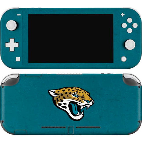 NFL Jacksonville Jaguars Teal Distressed Nintendo Switch Lite Skin
