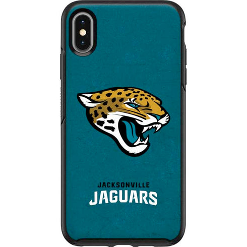 NFL Jacksonville Jaguars Teal Distressed Otterbox Symmetry iPhone Skin