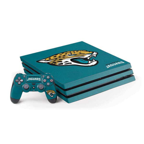 NFL Jacksonville Jaguars Teal Distressed PS4 Pro Bundle Skin