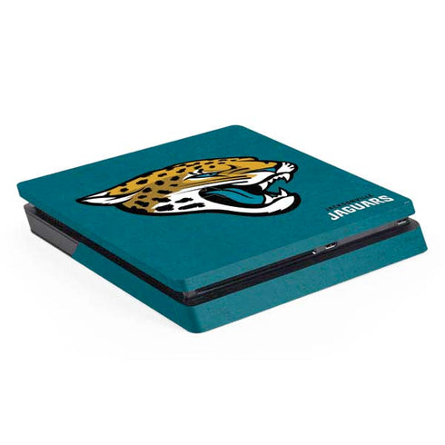 NFL Jacksonville Jaguars Teal Distressed PS4 Slim Skin