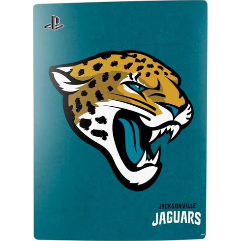 NFL Jacksonville Jaguars Teal Distressed PS5 Bundle Skin