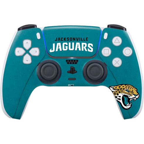 NFL Jacksonville Jaguars Teal Distressed PS5 Controller Skin