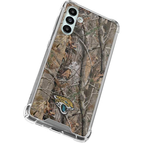 NFL Jacksonville Jaguars Realtree AP Camo Galaxy A13 5G Clear Case