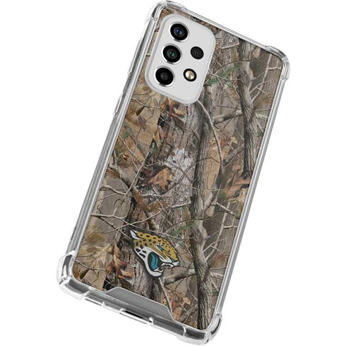 NFL Jacksonville Jaguars Realtree AP Camo Galaxy A53 5G Clear Case